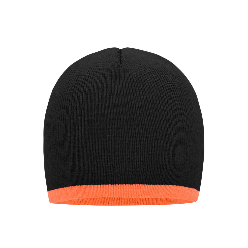 Product image Beanie with Contrasting Border - Enganliegende Strickmütze ohne Umschlag Werbeartikel
