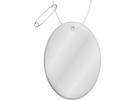 Product image RFX™ H-12 ovaler reflektierender PVC-Anhänger Werbeartikel