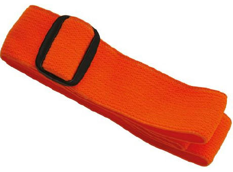 Elastisches Band für Stirnlampe 'Orkanger', orange Werbeartikel