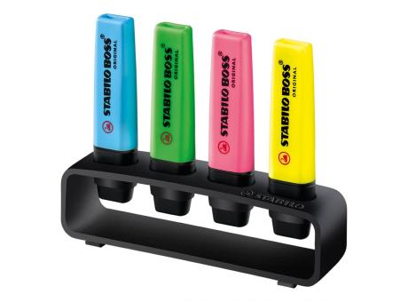 Product image STABILO BOSS ORIGINAL 4er Tisch-Set Leuchtmarkierer Werbeartikel