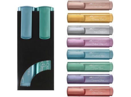 2er Set Textliner metallic Werbeartikel