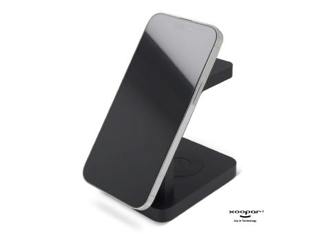 2708 | Xoopar Icon 3 in 1 Magnetic Wireless charger Werbeartikel
