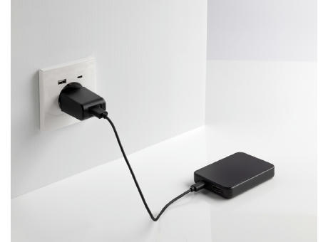 Boostcore 5.000mAh Powerbank aus RCS rec. Kunststoff bedrucken