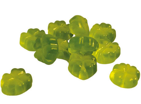 Fruchtgummi Kleeblatt Werbetüte,   10 g, Inhalt: Kleeblatt Werbeartikel