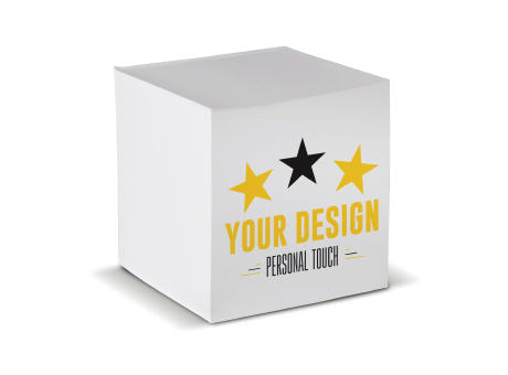 Quadratischer Zettelblock 10x10x10cm Werbeartikel