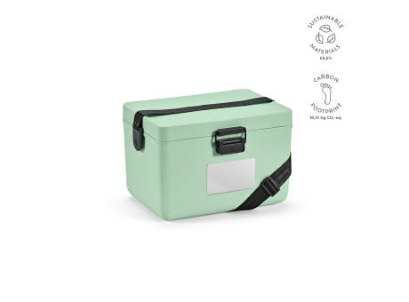 Bangkok 12L Kühlbox aus rPP. Pastellfarben bedrucken