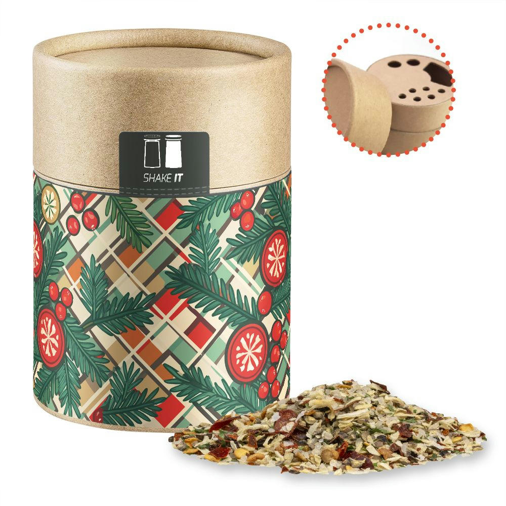 Product image Weihnachts Gewürzmischung Braten, ca. 60g, Kraftpapierstreuer Midi Werbeartikel