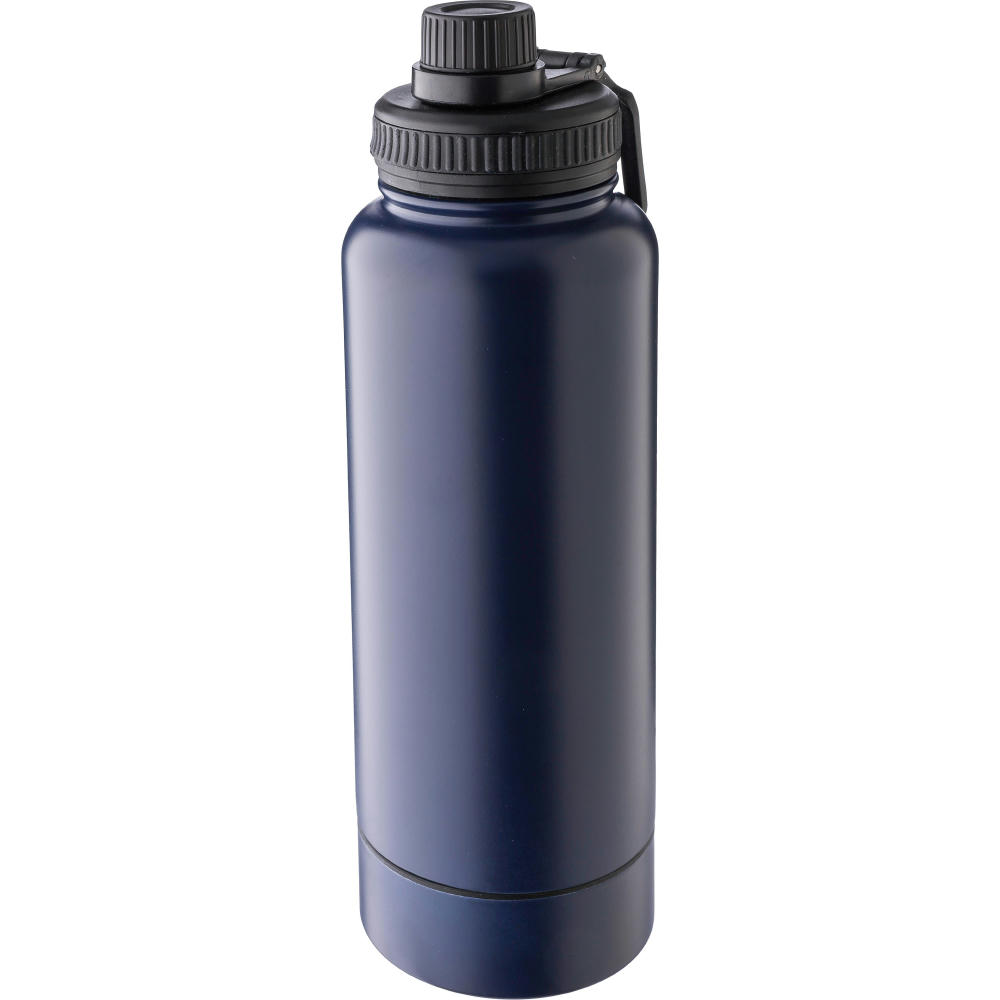 Doppelwandige Edelstahl-Trinkflasche 1000 ml Nathaniel Werbeartikel