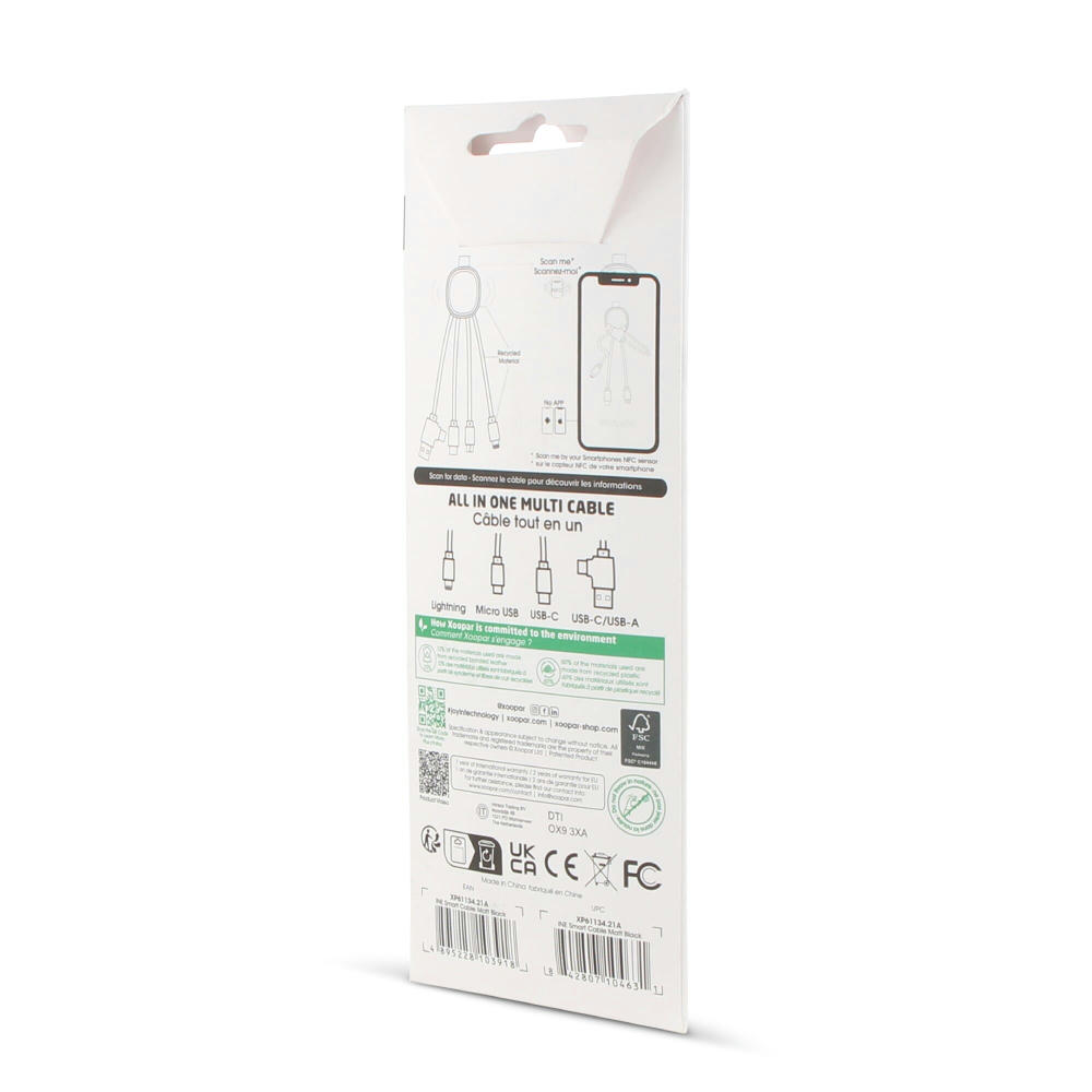 4000 | Xoopar Iné Smart Charging cable with NFC Werbeartikel