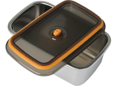 VAC Lunchbox 1000 ml aus Edelstahl mit dicht schließendem Deckel Werbeartikel