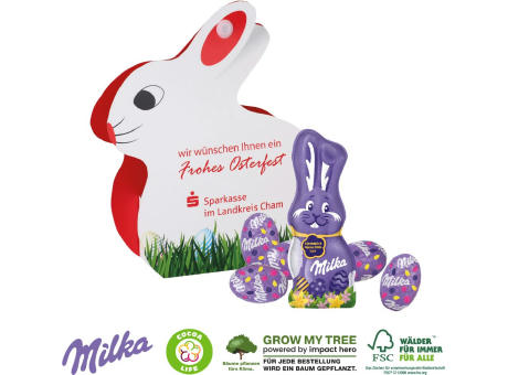 Product image WERBE-HASE MIT SCHOKOLADENMISCHUNG VON MILKA Werbeartikel