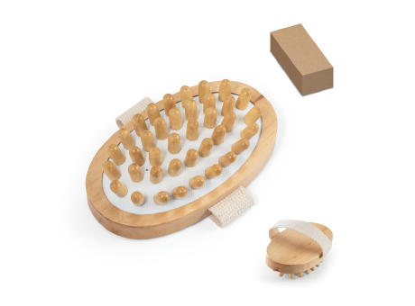 DOWNEY. Massagegerät aus Holz für Anti-Cellulite Werbeartikel