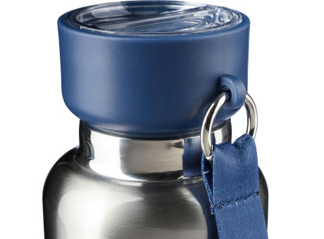 Doppelwandige Edelstahl-Trinkflasche (500 ml) Zev Werbeartikel
