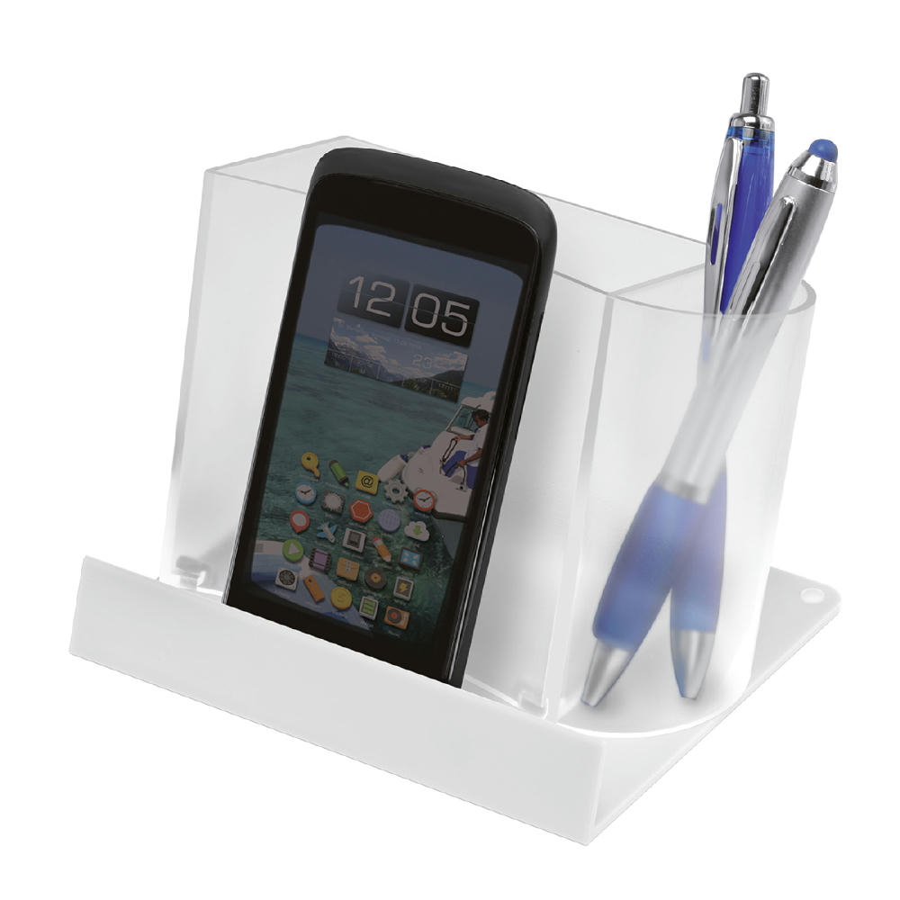 Grundfarbe gefrostet glasklar, Platte weiß