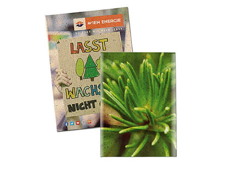 Product image Samentütchen Mini - Graspapier - Basilikum Werbeartikel