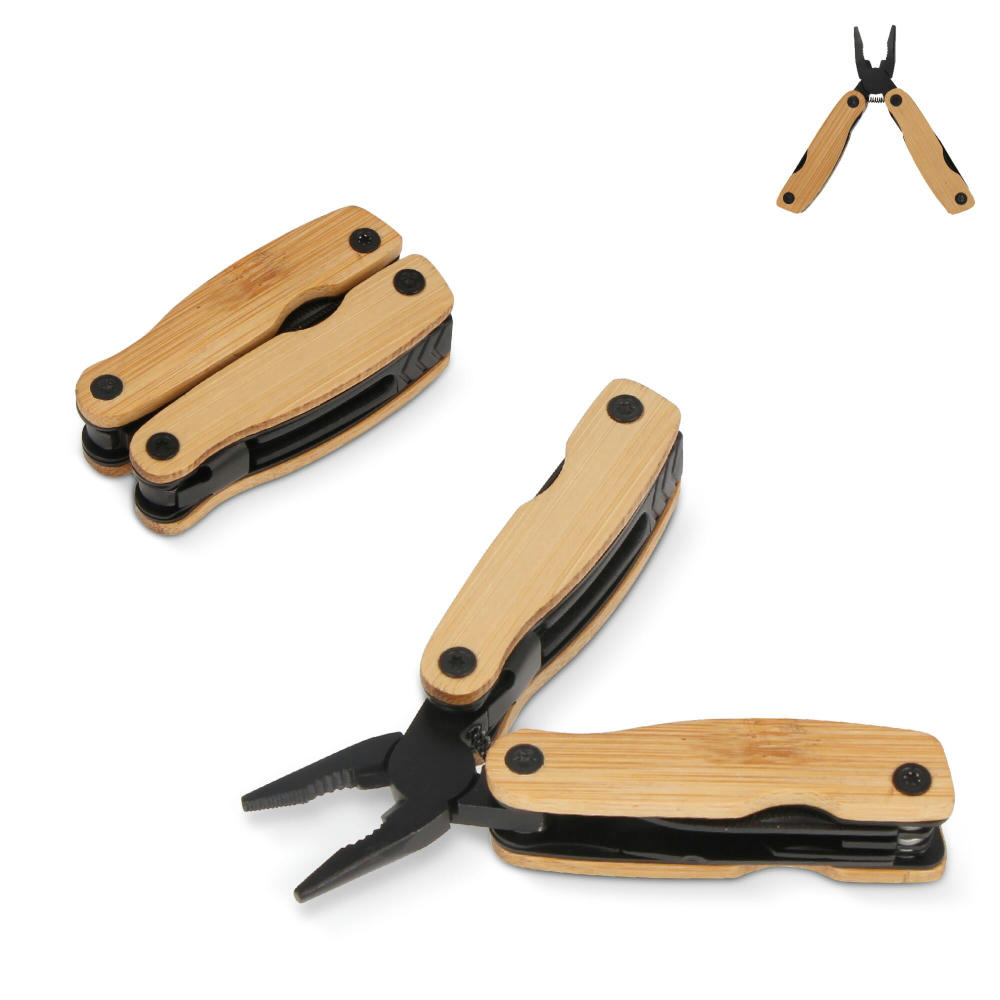 Multi-Tool Bamboo 12 Funktionen Werbeartikel