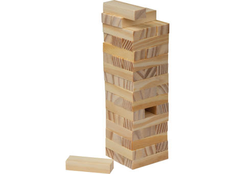 Stapel Geschicklichkeitsspiel aus Holz Werbeartikel
