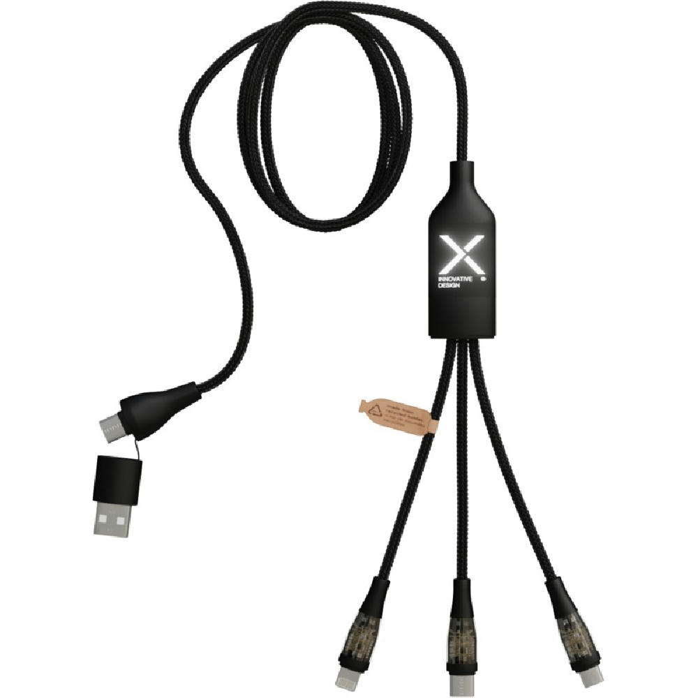 Product image SCX.design C50 100 W/5 A 5-in-1 Schnellladekabel mit Digitalanzeige Werbeartikel
