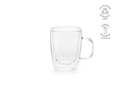 Elbe 350 Tasse Borosilikat Glas 300 ml  Werbeartikel