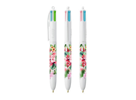 BIC® 4 Colours Fashion Kugelschreiber + Lanyard bedrucken