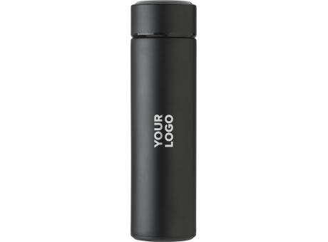 Edelstahl-Thermosflasche (450 ml) mit LED-Anzeige Fatima Werbeartikel