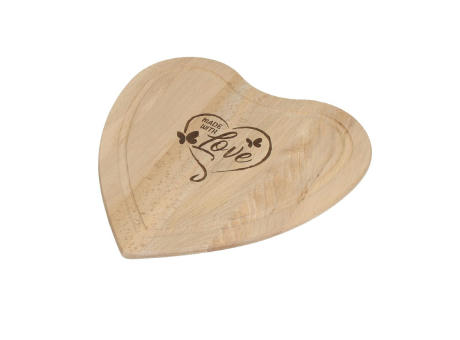 Schneidbrett "Woody" Herz Werbeartikel