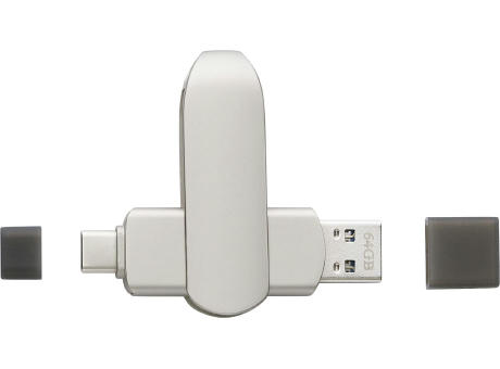 USB-Stick aus verzinkter Oberfläche Harlow bedrucken