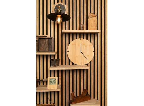 Wanduhr aus Bambus Tokei Werbeartikel