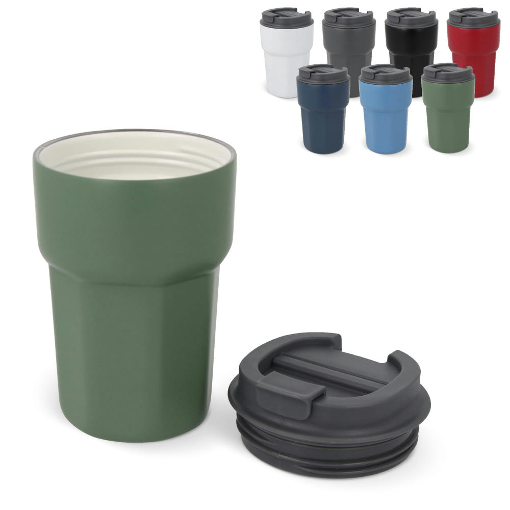 Product image T-ceramic Thermobecher mit Deckel Zambezi 350ml Werbeartikel
