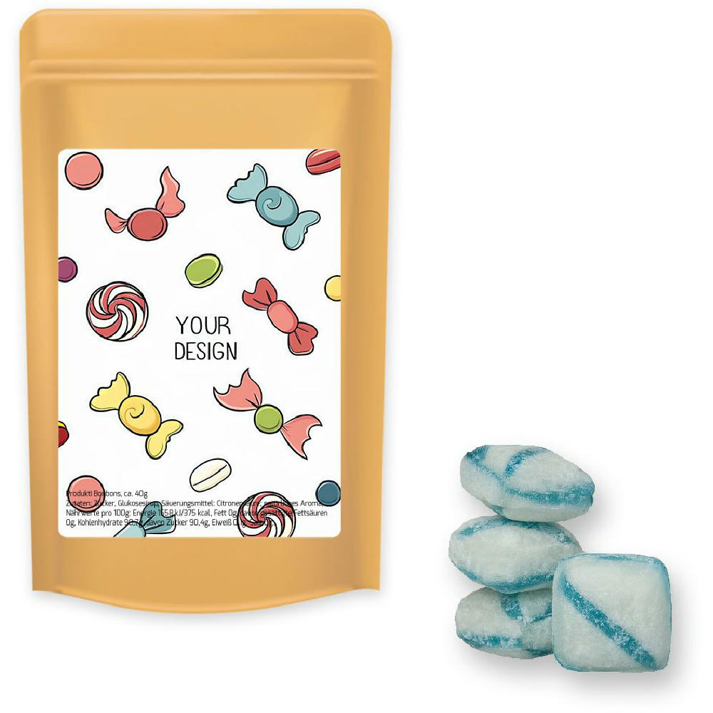 Product image Frische Brise Bonbons, ca. 80g, Standbeutel Midi Werbeartikel