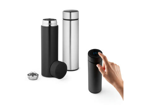 ROSSI. Edelstahl Thermoskanne 470 ml Werbeartikel