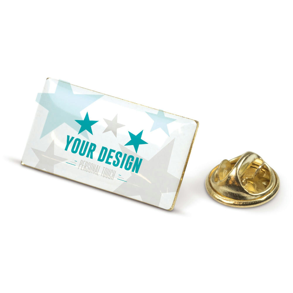 Product image Metall Pin rechteckig 26x14mm Werbeartikel