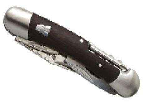 Multifunktionsmesser 'Tradition', schwarzes Staminaholz Werbeartikel