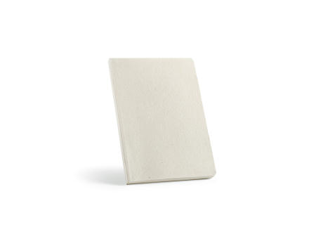 Austen A5 Notizbuch mit Hanfeinband. 196 Seiten aus 80gsm recy.Papier bedrucken