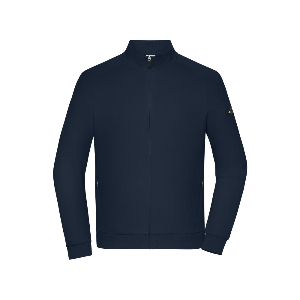 Men's Zip Jacket Interlock  OCS Blended & RCS - Stylische Jacke in technischem Look Werbeartikel
