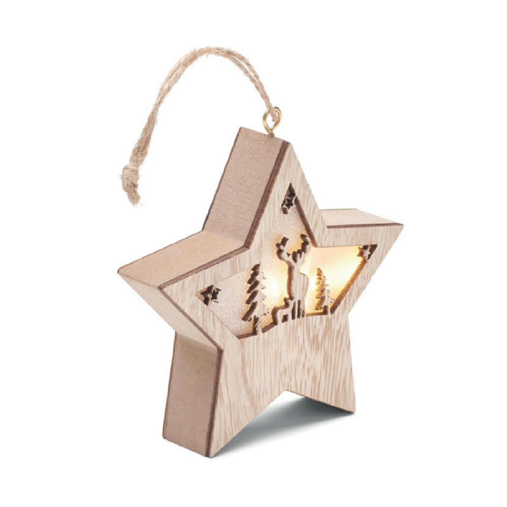 Product image MDF-Stern mit Licht Werbeartikel