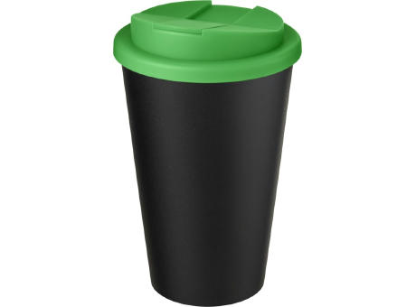 Americano® Eco 350 ml recycelter Becher mit auslaufsicherem Deckel bedrucken