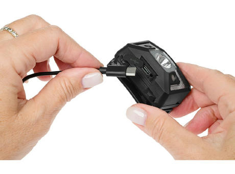 Aufladbare LED Stirnleuchte mit Sensorfunktion "Sensor Head Light Charge 125 L" Werbeartikel