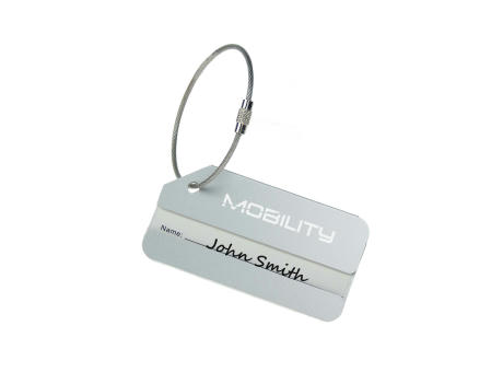Aluminium Luggage Tag Silber Werbeartikel