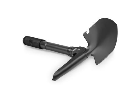 DIG. Faltbare Schaufel aus Metall mit Kompass Werbeartikel