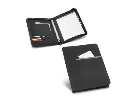 AUSTER. A4-Schreibmappe aus 600D mit linierte Seiten Schreibblock bedrucken