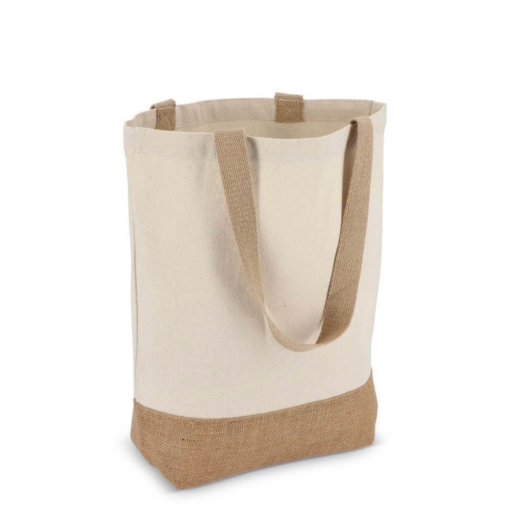 Baumwoll-Jute Tragetasche OEKO-TEX® 41 x 13 x 41cm 320g/m² Werbeartikel