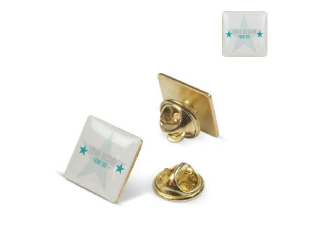 Metall Pin, quadratisch 15x15mm bedrucken