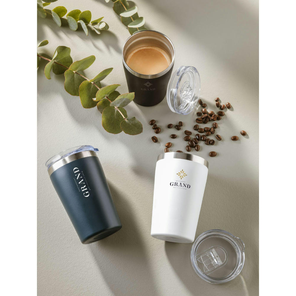 Re-Steel RCS Recycled Coffee Mug 380 ml Thermobecher Werbeartikel