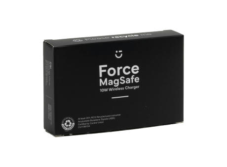 Force MagSafe 10W RCS Recycled Wireless Charger Werbeartikel