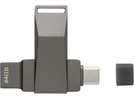 USB-Stick aus verzinkter Oberfläche Dorian bedrucken