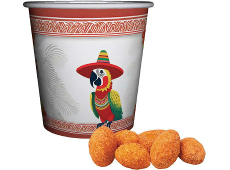 Erdnüsse Chili, ca. 30g, Snackbecher Mini Werbeartikel