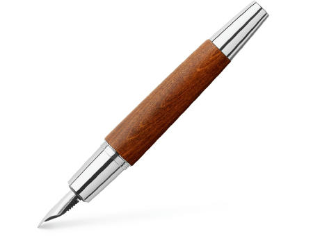 Product image E-Motion Holz / Metall Birnbaum braun Fuellfederhalter Werbeartikel