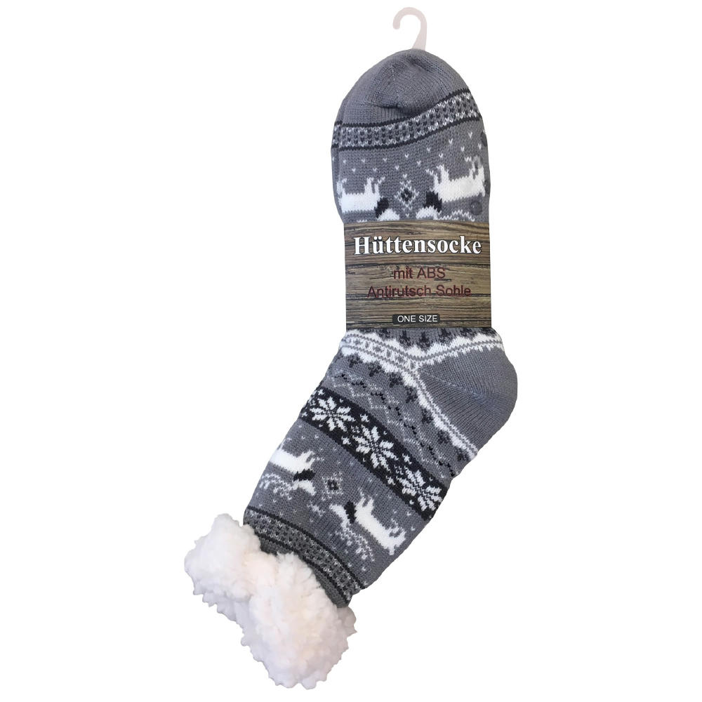 Product image KUSCHELSOCKEN WINTERZAUBER mit Rentier Motiv Werbeartikel