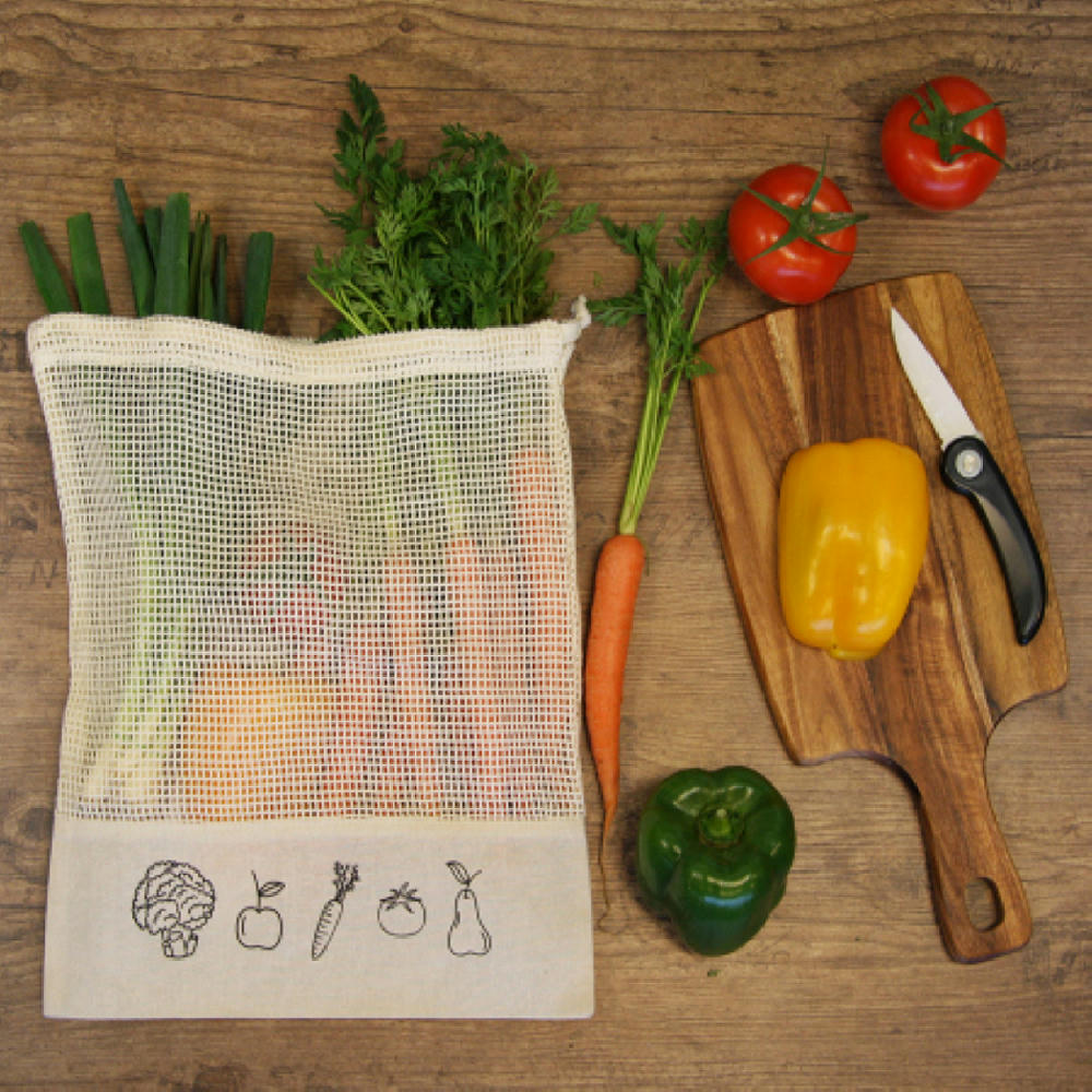Product image Baumwolle Obst- und Gemüse Tasche Naturfarben Werbeartikel